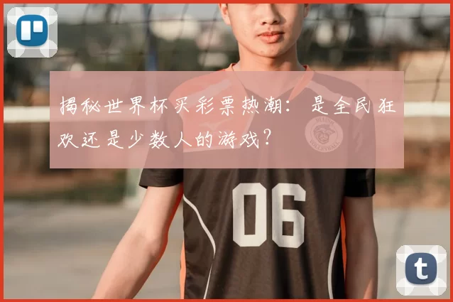 揭秘世界杯买彩票热潮:是全民狂欢还是少数人的游戏?